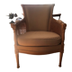 Wicker fauteil, beige