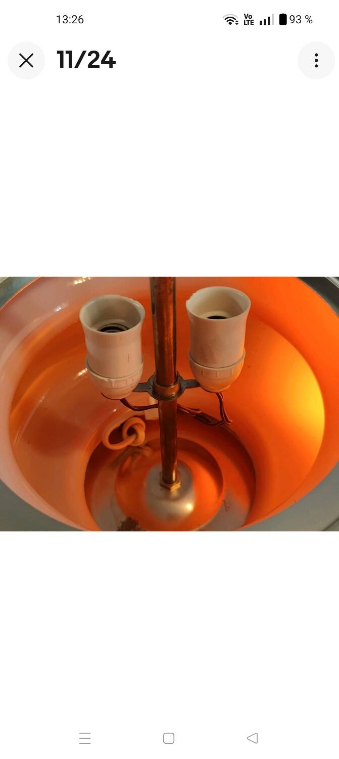 Murano Glass Table Lamp Attributed to Carlo Nason for Mazzega