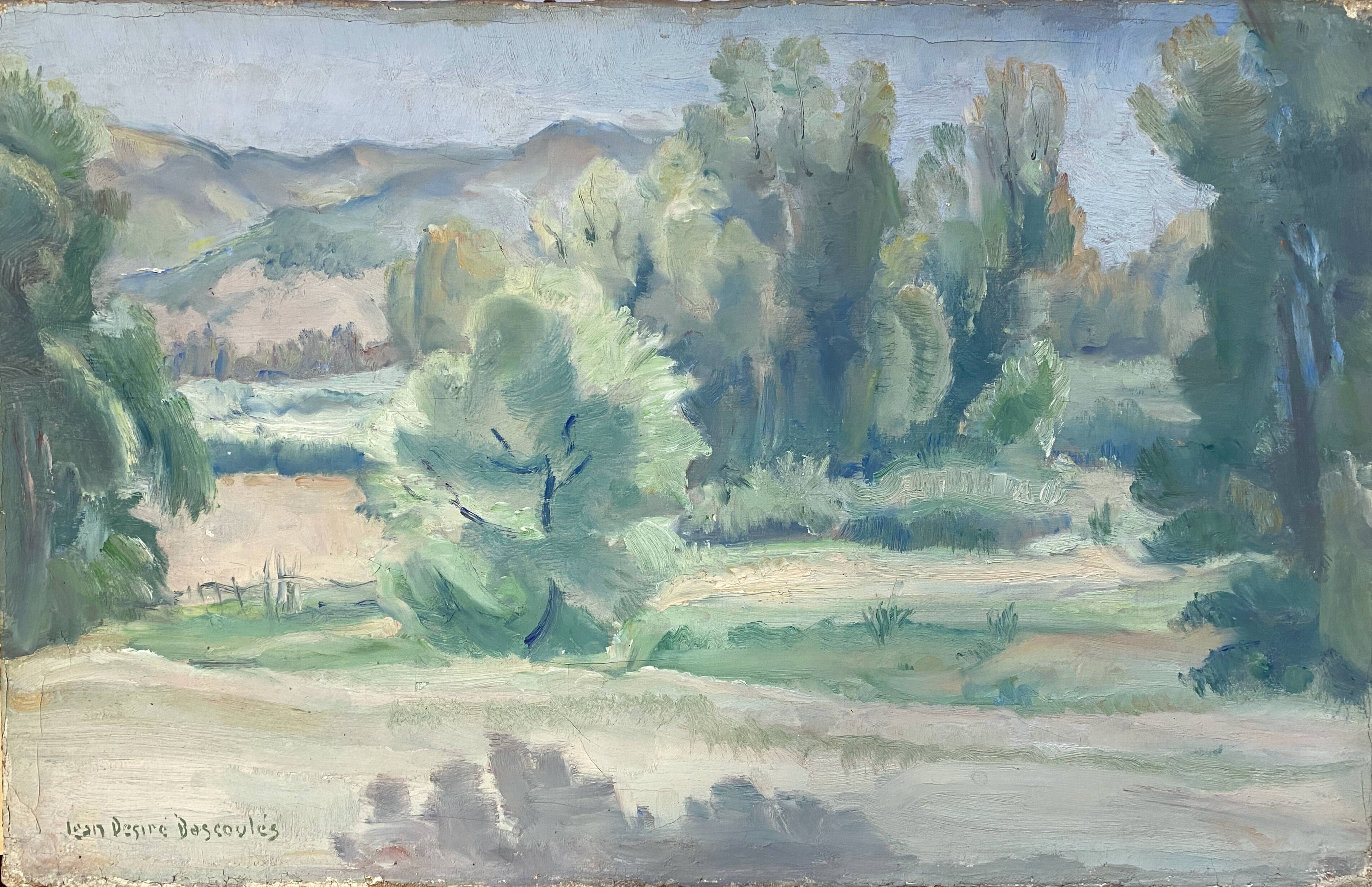 Painting "Landscape of Algeria" Jean-Désiré Bascoulès (1886/1976) HST Orientalist