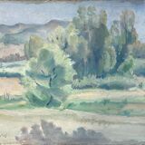 Painting "Landscape of Algeria" Jean-Désiré Bascoulès (1886/1976) HST Orientalist