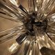Italian starburst Sputnik chandelier – chrome & Murano glass