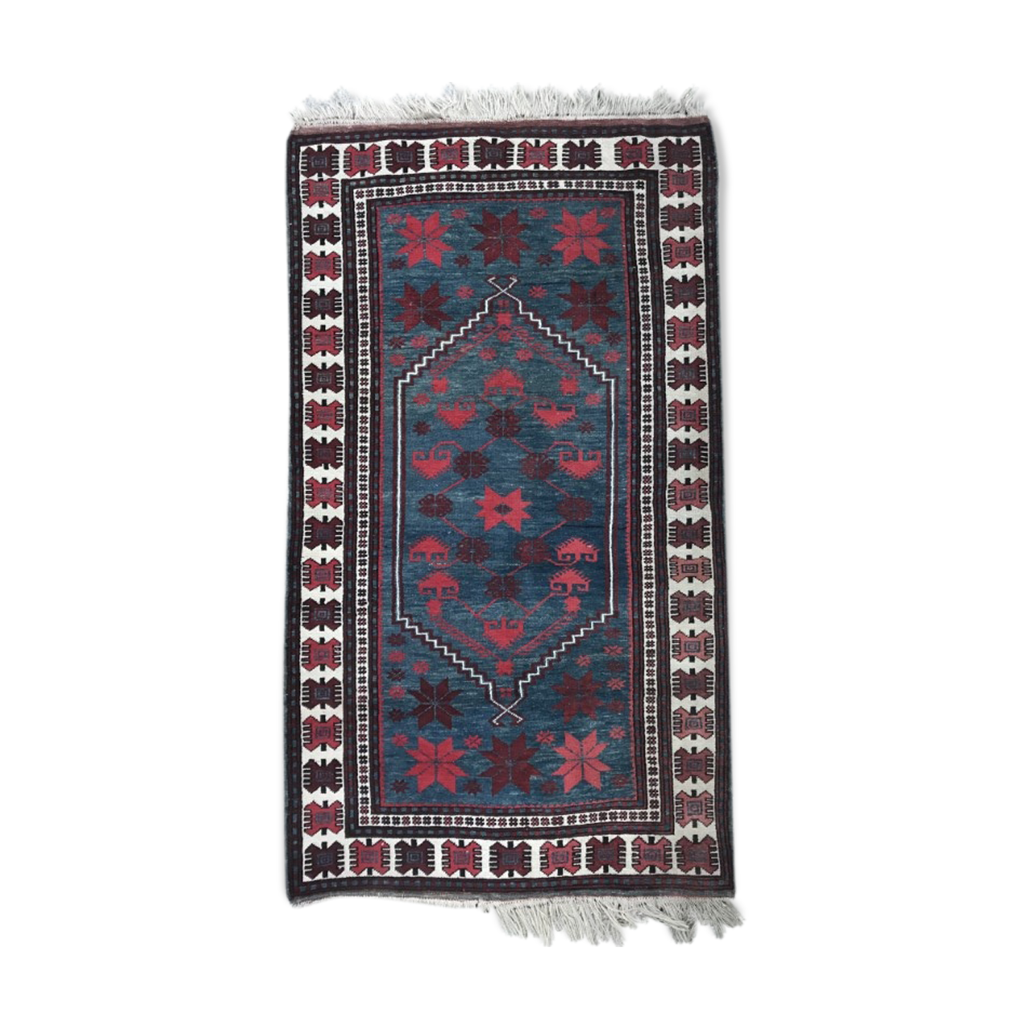 Carpet vintage Turkish Anatolia Yagcibedir done hand 104 X 182 CM