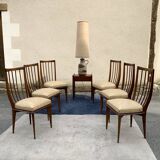 Set de 6 chaises inspiration scandinave 1960