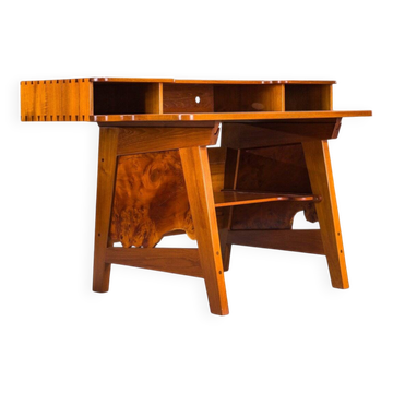 Mid-century modern teak desk, 1980s