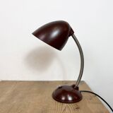 Vintage Brown Bakelite Gooseneck Table Lamp, 1950s
