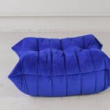 Pouf Togo bleu marine de Michel Ducaroy pour Ligne Roset