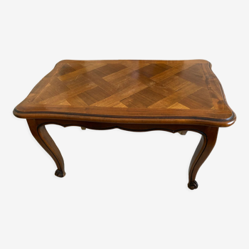 Louis XV regency coffee table in solid walnut
