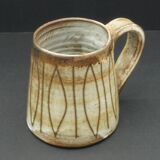 Chope a bière en céramique vintage 1960 Jacques Pouchain Atelier Dieulefit
