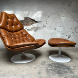 Vintage armchair with ottoman Artifort F588