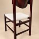 Chaises de gianfranco frattini en palissandre et velours - italie