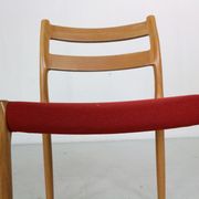 4 chairs model 84 by Niels Otto Moller for Højbjerg, Denmark 1970s