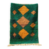 Handmade pure wool rug, size 100 x 200 cm