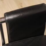 Vintage sofa in synthetic leather and chrome metal, 1970s