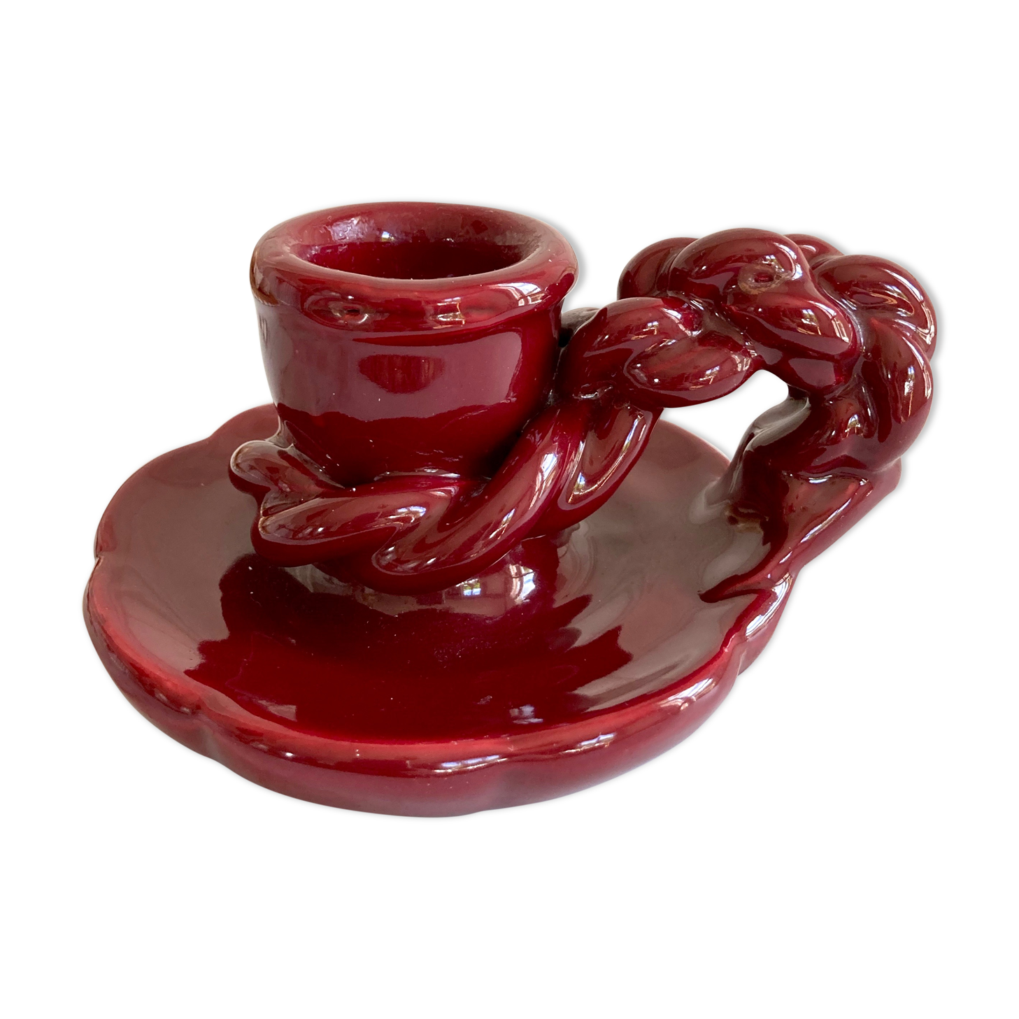 Flower hand candle holder