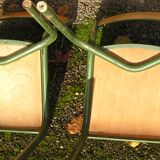 Pair of chairs of school Mulca
