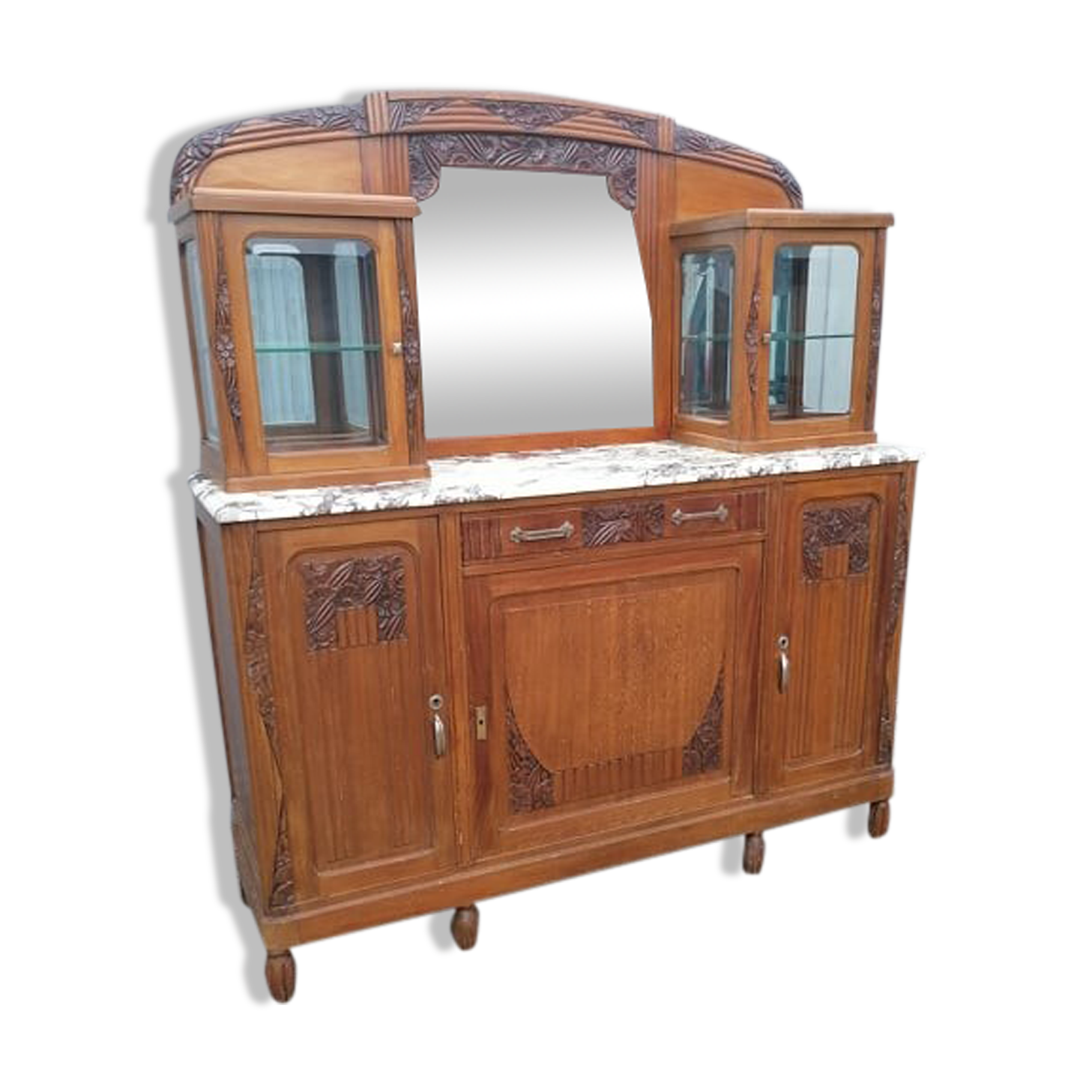 Old furniture bahut buffet mahogany art deco