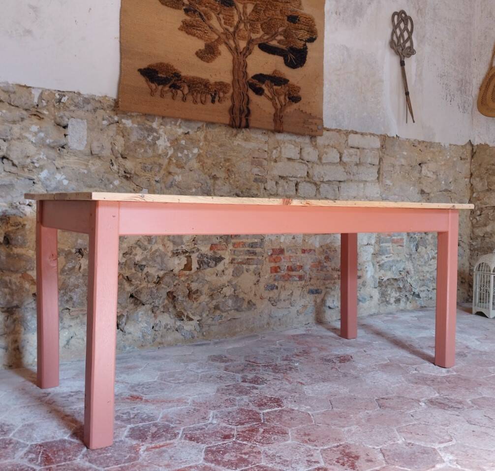 Terracotta farm table