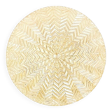 Mid-Century/Art Deco Geometric Amber Glass Ceiling Light - Limburg, 1970s