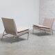 Rare 'Square Line' easy chairs by Kho Liang Ie for Artifort, 1958