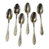 Italian Silver Coffee Spoon Set of 6