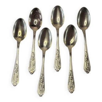 Italian Silver Coffee Spoon Set of 6