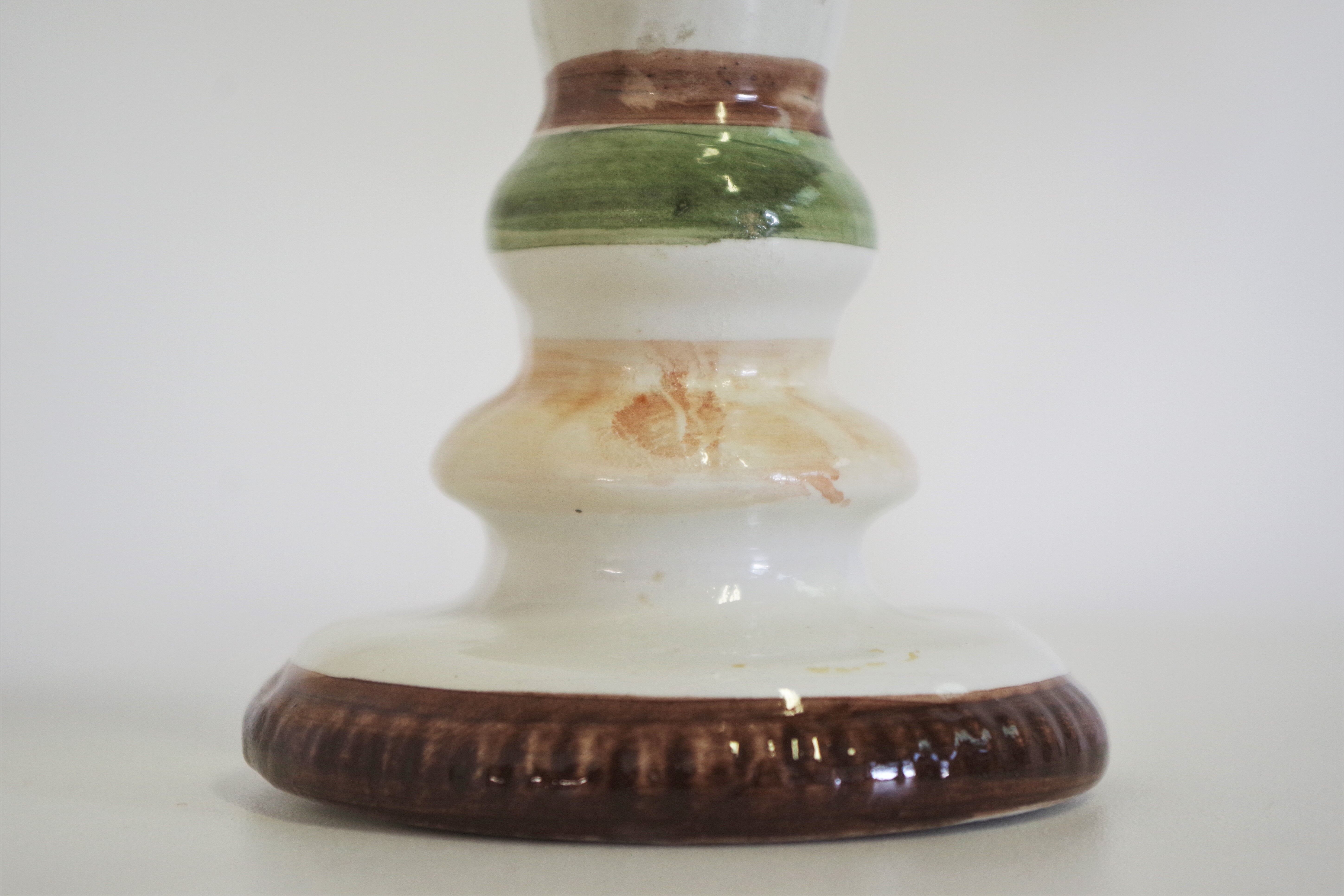 Bassano ceramic candelabra, 1970s, set of 2