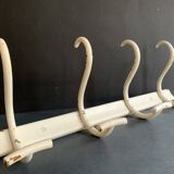 Fischel curved wood wall coat rack, Art Deco