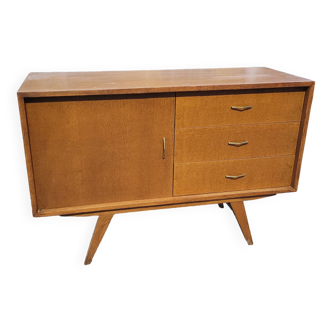 Enfilade vintage des  années 60 en chêne,  120cms de L