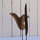 Bronze bird sculpture, signed and numbered, vintage.