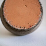 Vallauris, vintage grey terracotta vase