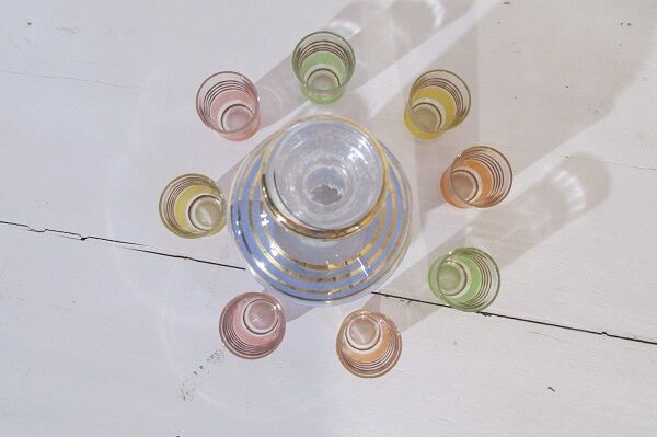 Vintage liquor service, granita 40-50 years