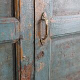 Blue patina cabinet 2 doors