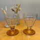 Lot de 2 verres vintage Art Déco