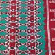 Traditional red and green handmade carpet in pure wool  115x210cm