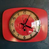 Vintage clock, "Manufrance Rouge" wall clock
