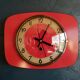 Vintage clock, "Manufrance Rouge" wall clock