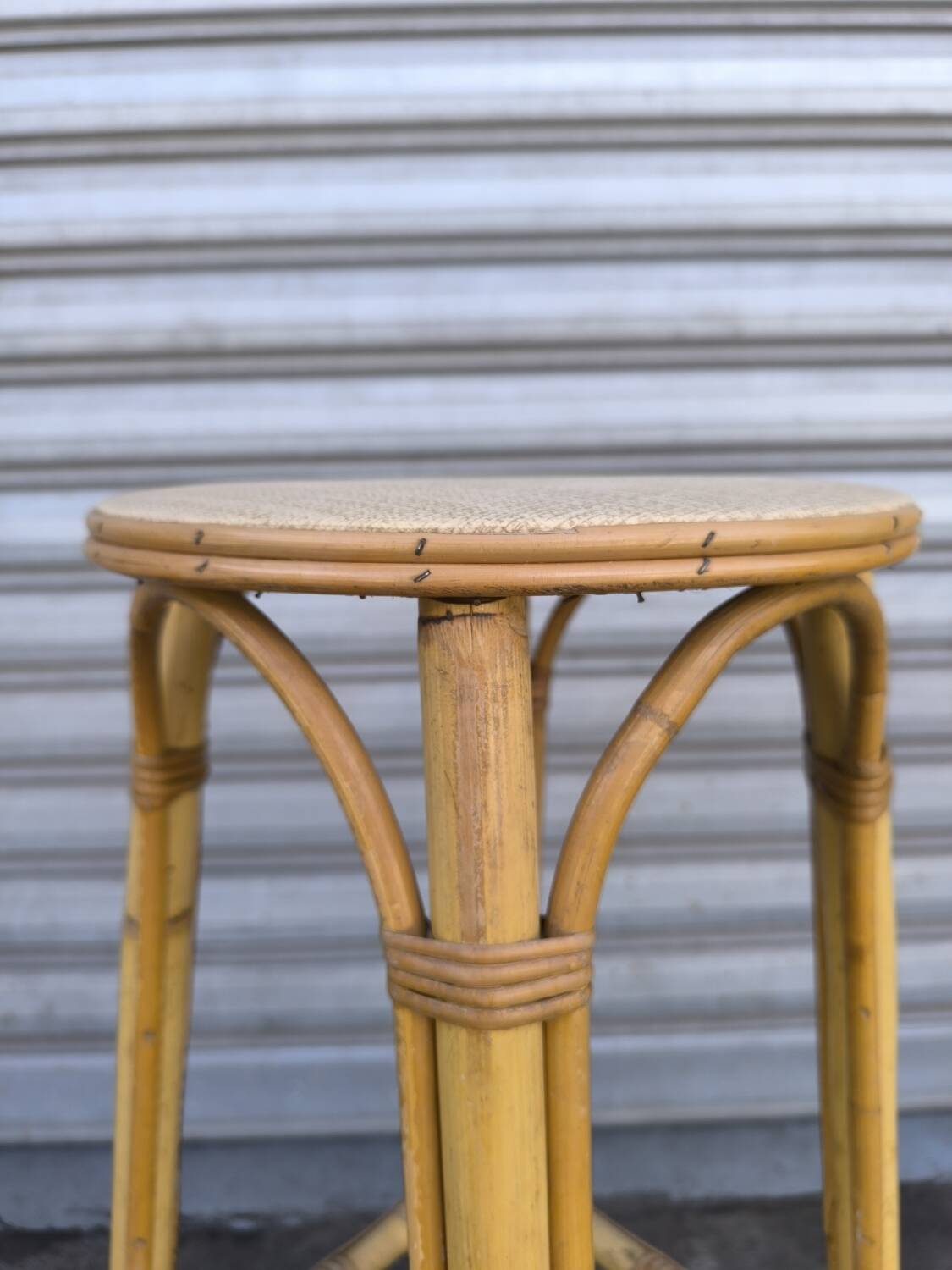 Rattan stool 1960