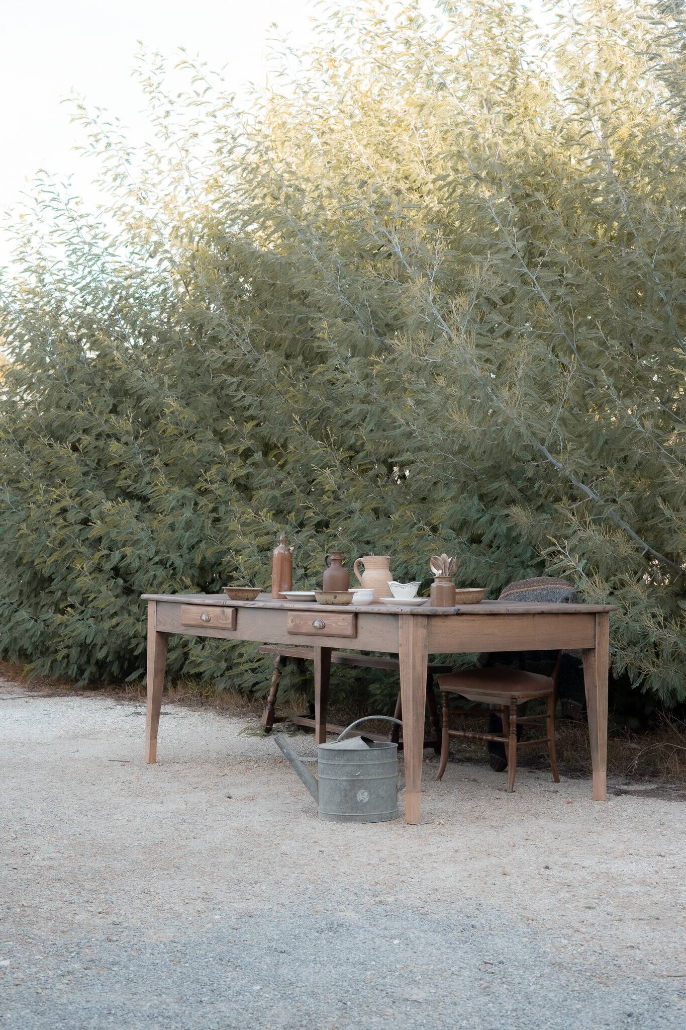 Renovated rustic farmhouse table