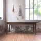 Table de ferme en bois brut