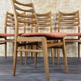 4x 60s 70s dining chair dining chair mid century Danish modern design