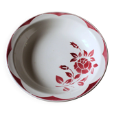 Round hollow plate Corsica Red Digoin Sarreguemines