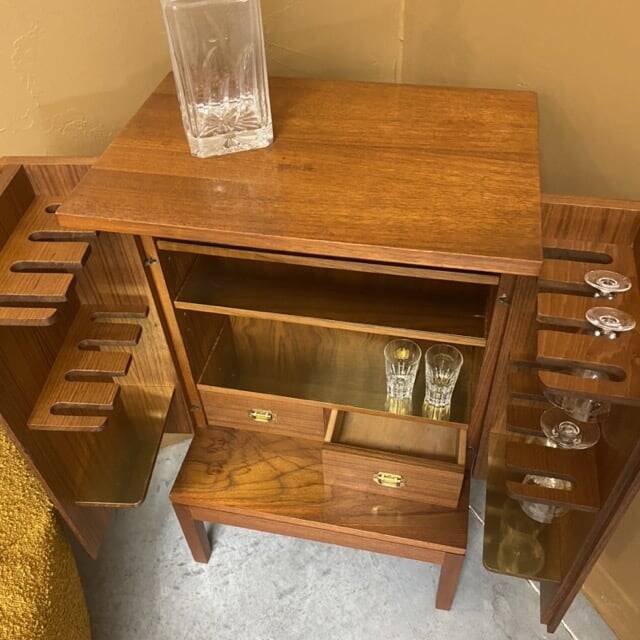 Mini bar, old vintage pipe cabinet