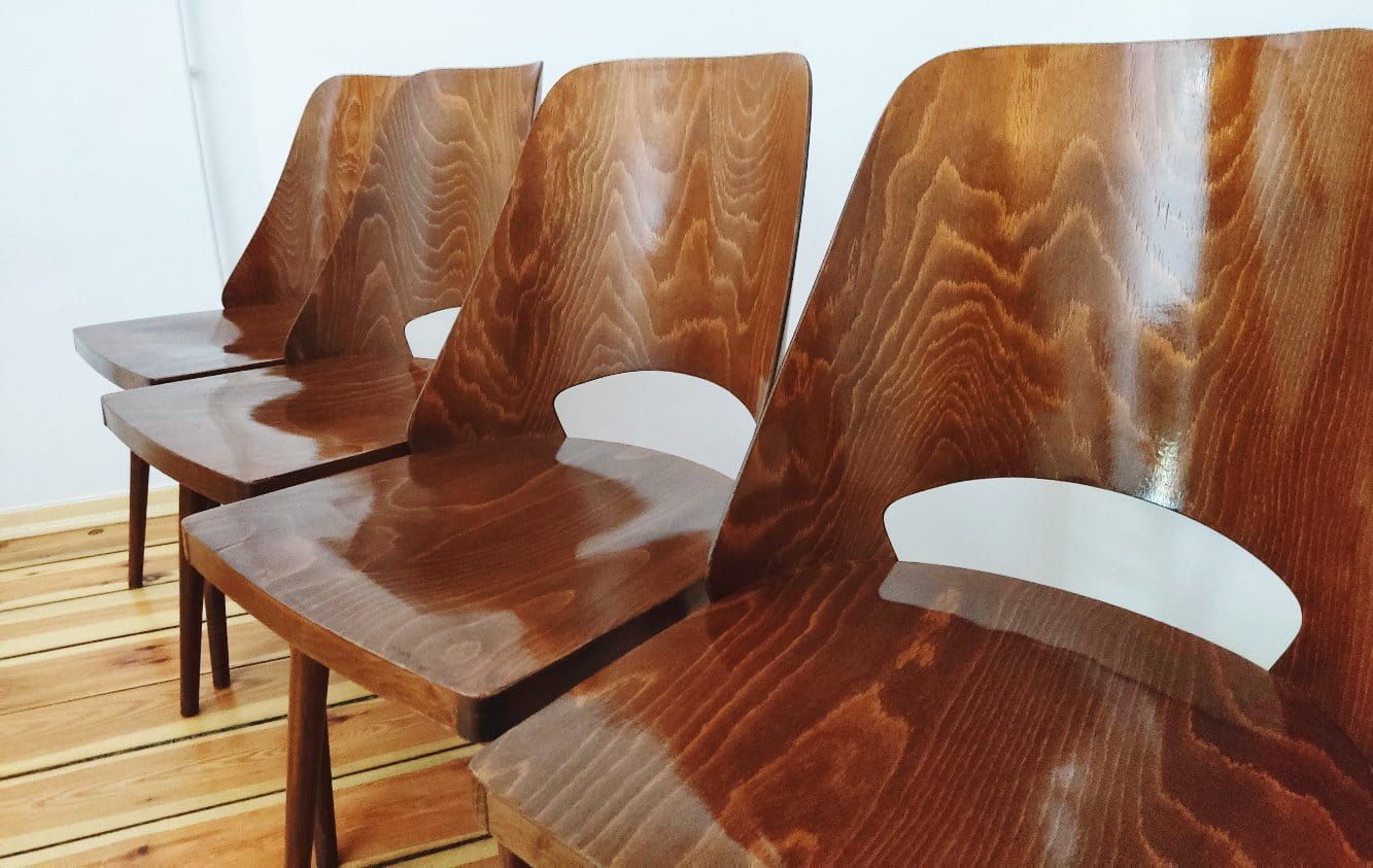 Set of Four Chairs by O. Haerdtl for TON, Czechoslovakia, 1960s