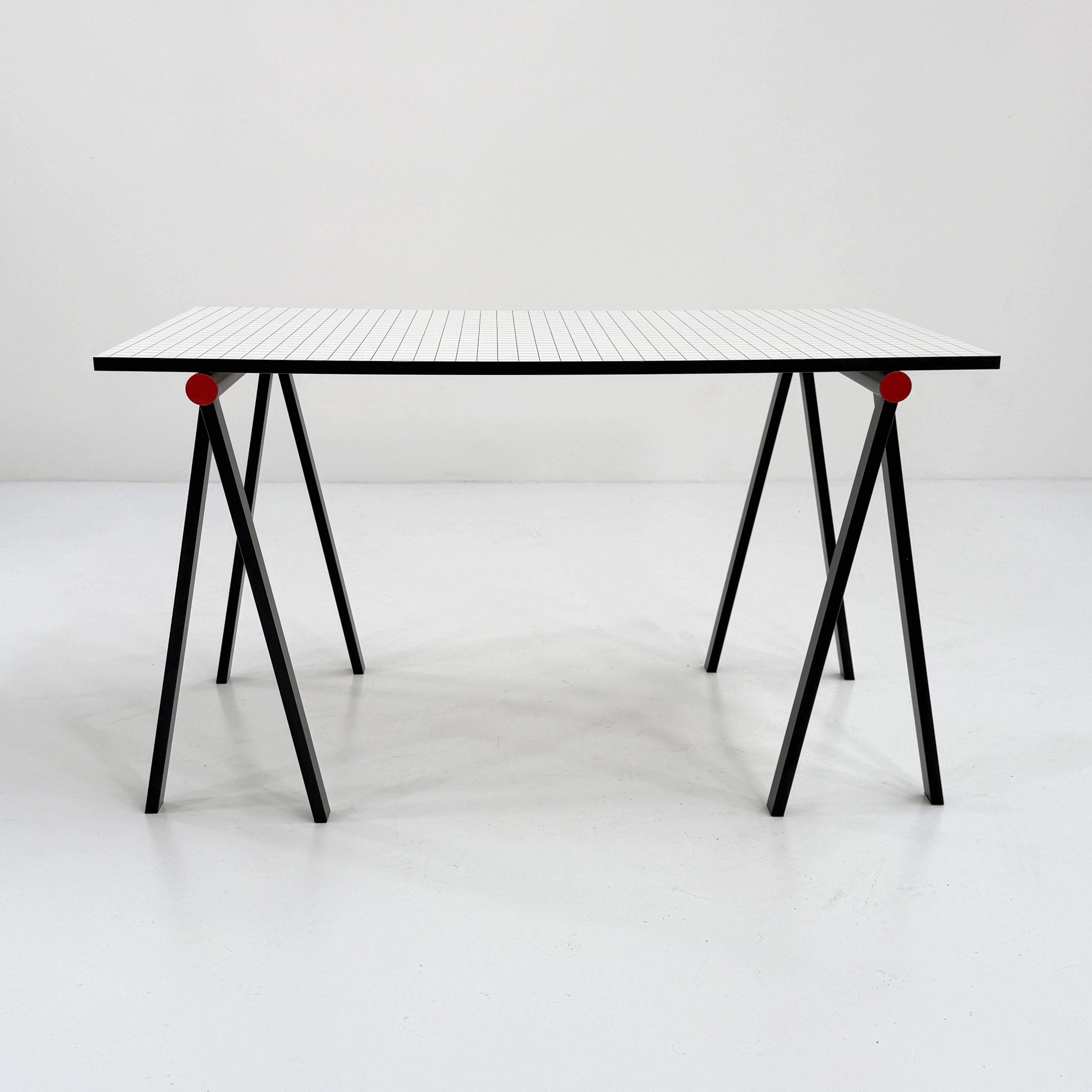 "Trestle" desk by Rodney Kinsman for Bieffeplast, 1980