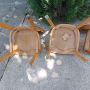 4 chaises bistrot, teinte claire