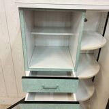 Vintage buffet in green formica
