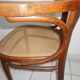 Fauteuil en bois et cannage