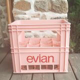Evian bottle rack