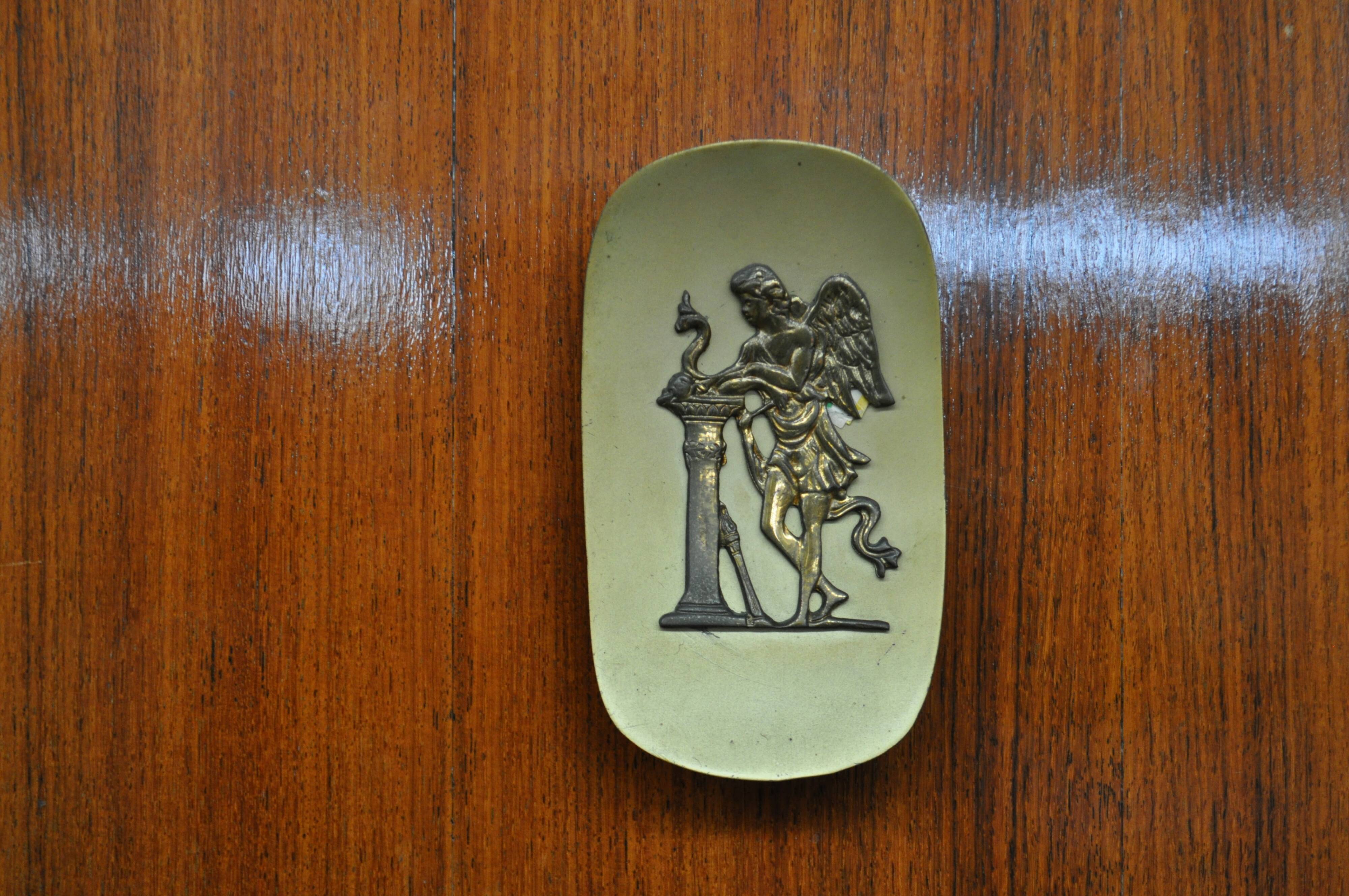 Mahogany pear tree, brass & glass top drawers sideboard from f.lli rigamonti desio, milan, 1940s