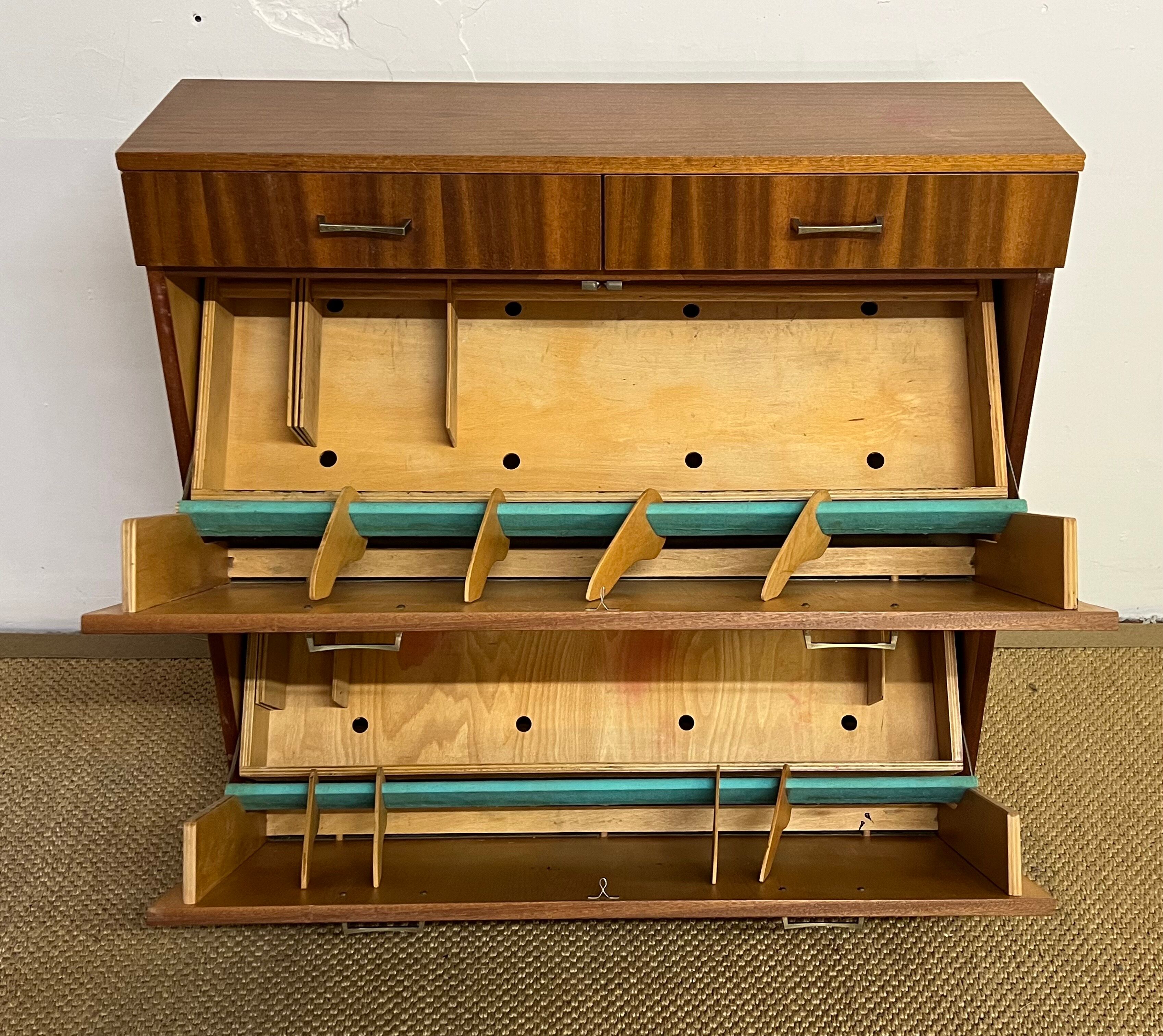 Vintage shoe cabinet